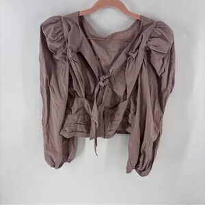 HYFVE Mauve Puff Sleeve Blouse
